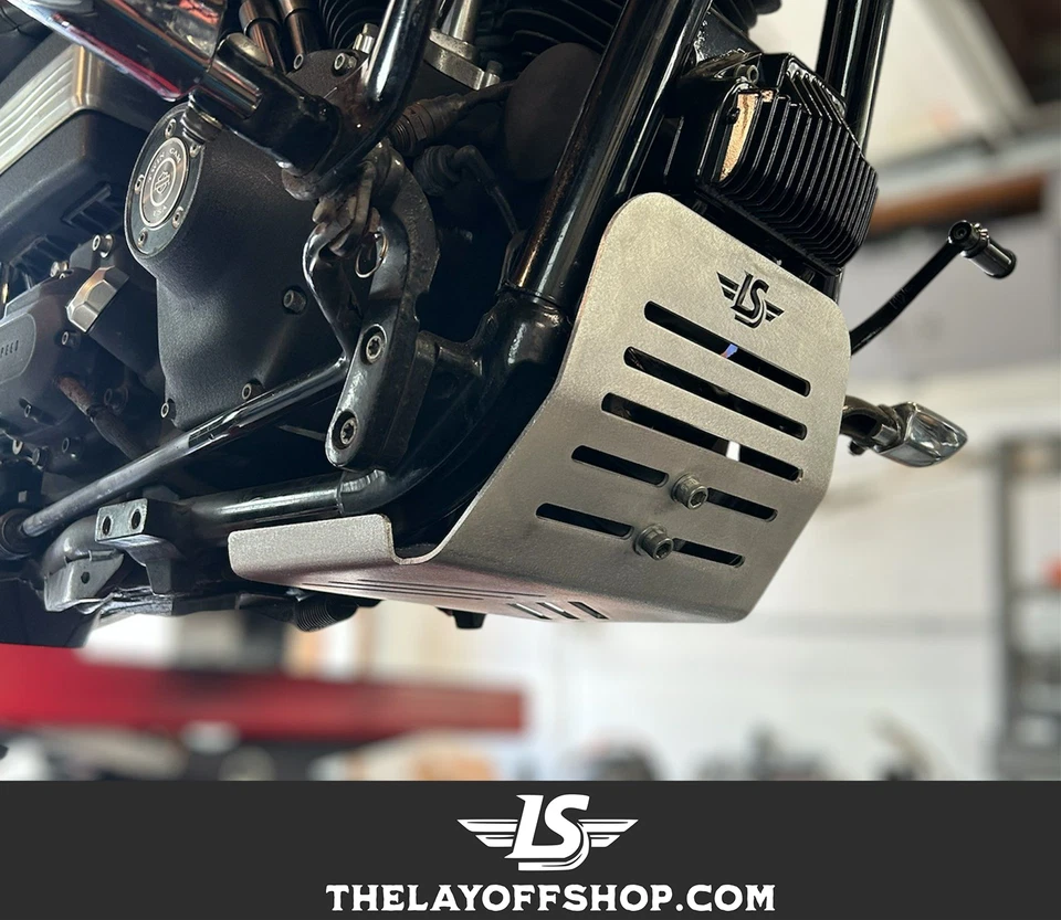 Harley Dyna Skid Plate Fxd 1991-2017 (negro satinado) Foto 3 de 4