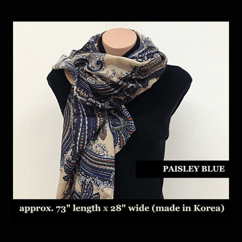 High Quality Soft Material Wide n Long Scarf - Shawl Size Made in Korea -Special - Picture 9 of 34