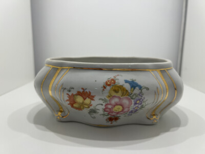 Porzellan Dose, Schale 16cm x 12cm R.b. - 1 Wahl. Top Zustand