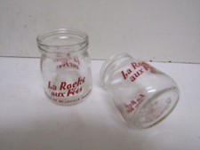 lot de 2 pots a yaourt publicitaire Nantes la roche aux fees
