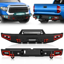 Front /Rear Bumper for 2014-2021 Toyota Tundra Pickup Truck with Winch Plate