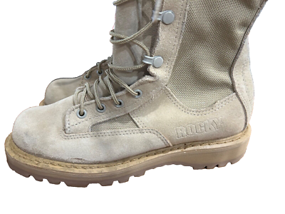 Rocky US 4.5 W 790G Gore-Tex Vibram Tan Temperate Weather Army Combat Boots Rocky US 4.5R 790G Gore-Tex Vibram Tan Temperate Weather  main image 3