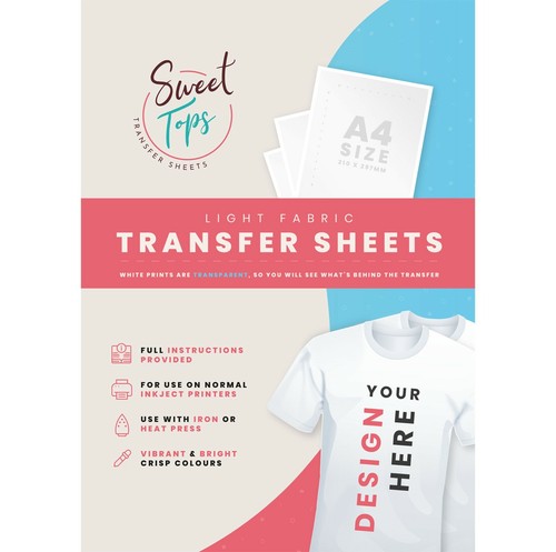 5 X Iron On T Shirt Transfer Paper For Light Fabric For Inkjet Printer Ebay 5 X Iron On T Shirt Transfer Paper For Light Fabric For Inkjet Printer Ebay