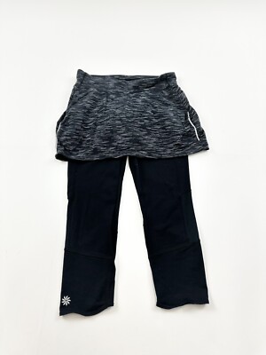 Jupe-legging Athleta 2 En 1 Noir - Taille XS - Style Capri Actif - Occasion Très Bon état