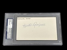 Hector Rodriguez Chicago White Sox New York Cubans HOF Signed Autograph PSA
