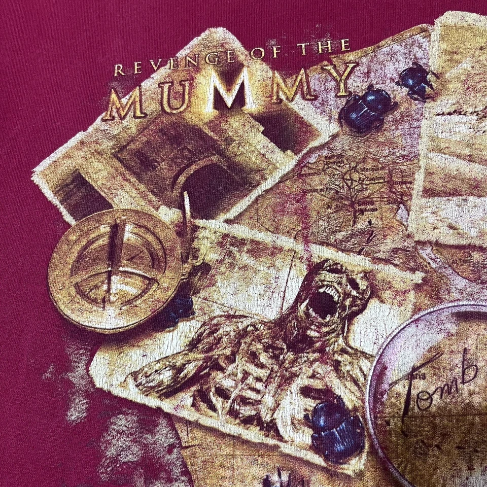 Camisa La Venganza de la Momia De Colección Universal Studios Años 90 Para Hombre 2XL Película de Terror Foto 4 de 4