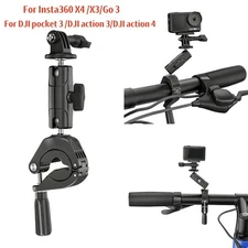 Riding Mount For Insta360 X4/X3/Go 3 /For DJI pocket 3 /DJI Action 3 / 4 Camera