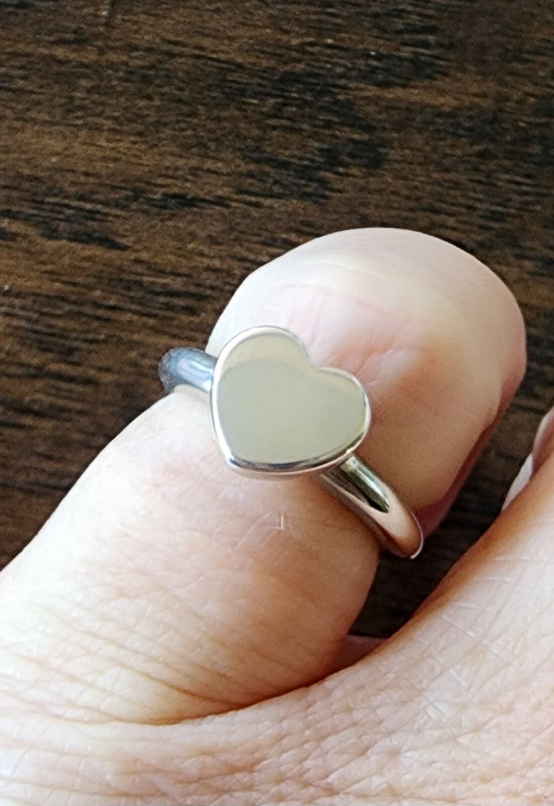 Retired James Avery Solid Heart Sterling Silver R… - image 4