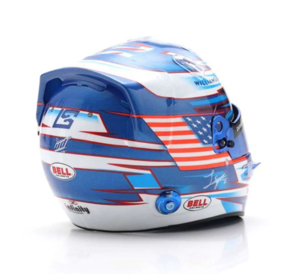 MODELLINO Logan Sargeant Casco Bell F1 2023 Williams 1:5 - Immagine 4 di 4
