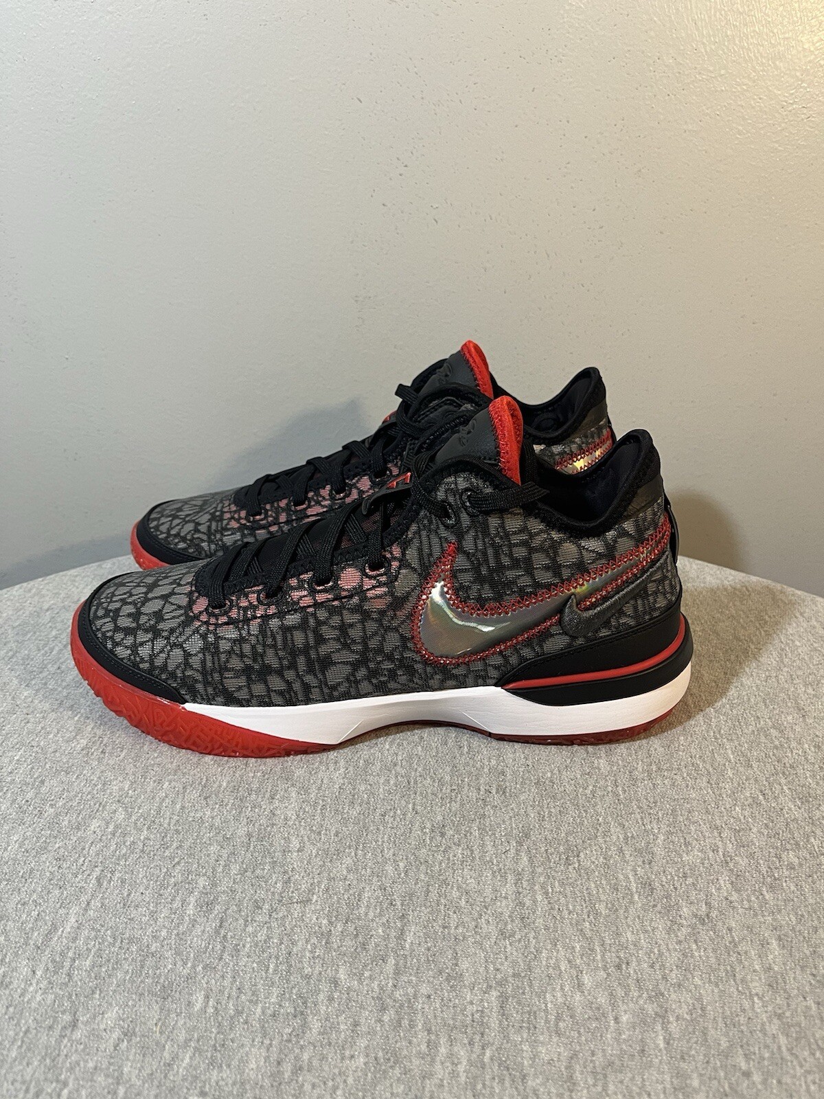 SAOLA Scarpa da basket Nike Lebron Nexxt Gen nero bianco rosso da uomo taglia 10 DR8784 001