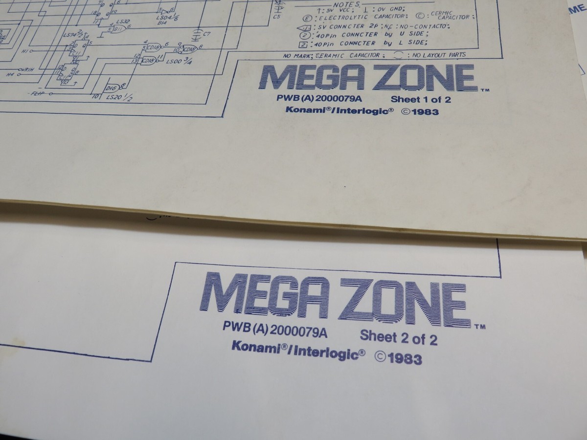 1983 Mega Zone Konami Convertion Kit Instruction Manual | eBay