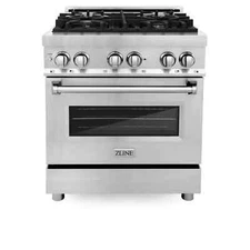 ZLINE RA30 30 in- 4 Burner Dual Fuel Range in Stainless Steel