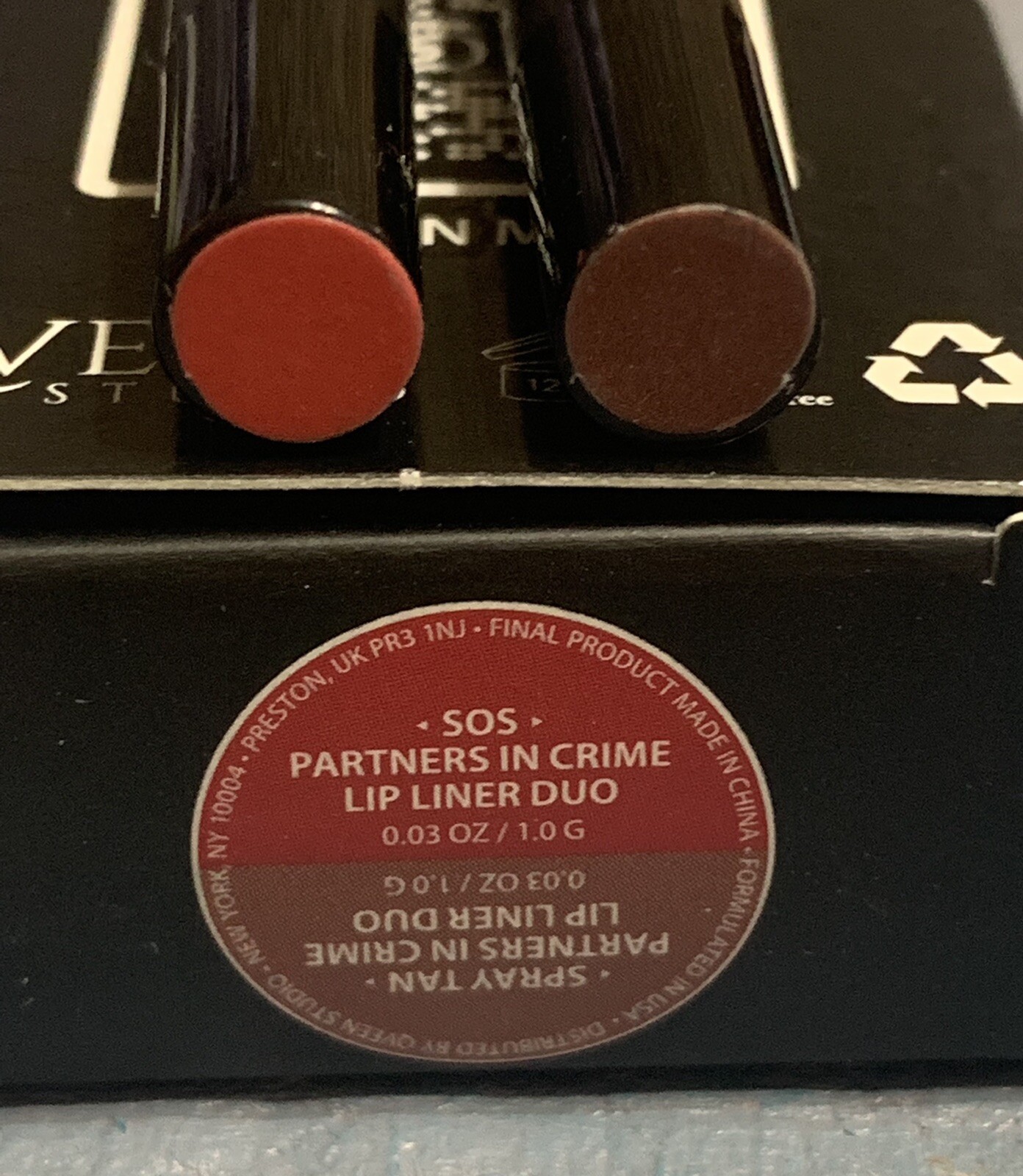 QVEEN Studio Partners In Crime Liner Duo Spray Tan & SOS 18 NIB FREE