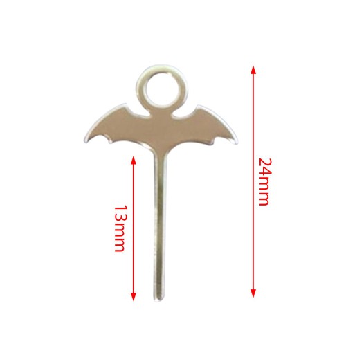 2Pcs Sim Card Tray Needle Bat Stainless Steel Thimble Mobile Phones Universal - Zdjęcie 3 z 8