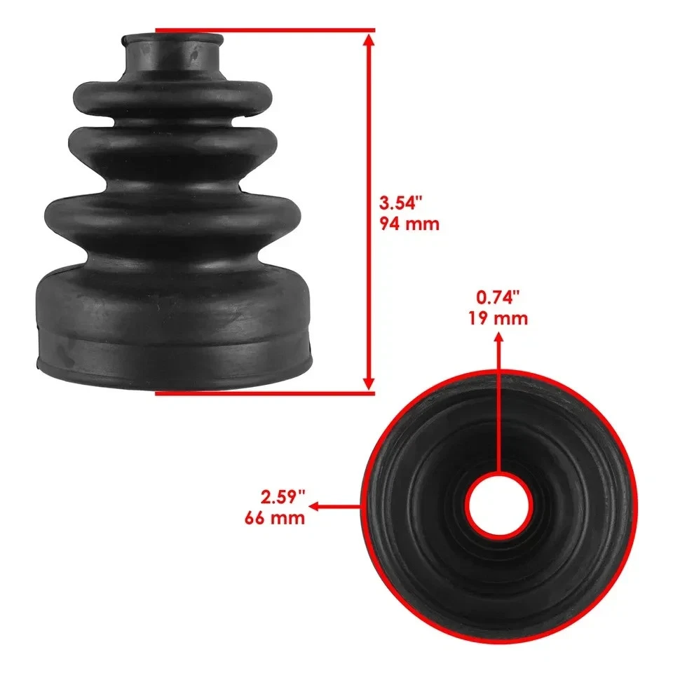 2 kits de arranque CV interior exterior eje delantero para Polaris Sportsman 800 EFI 2006 2007 Foto 4 de 4