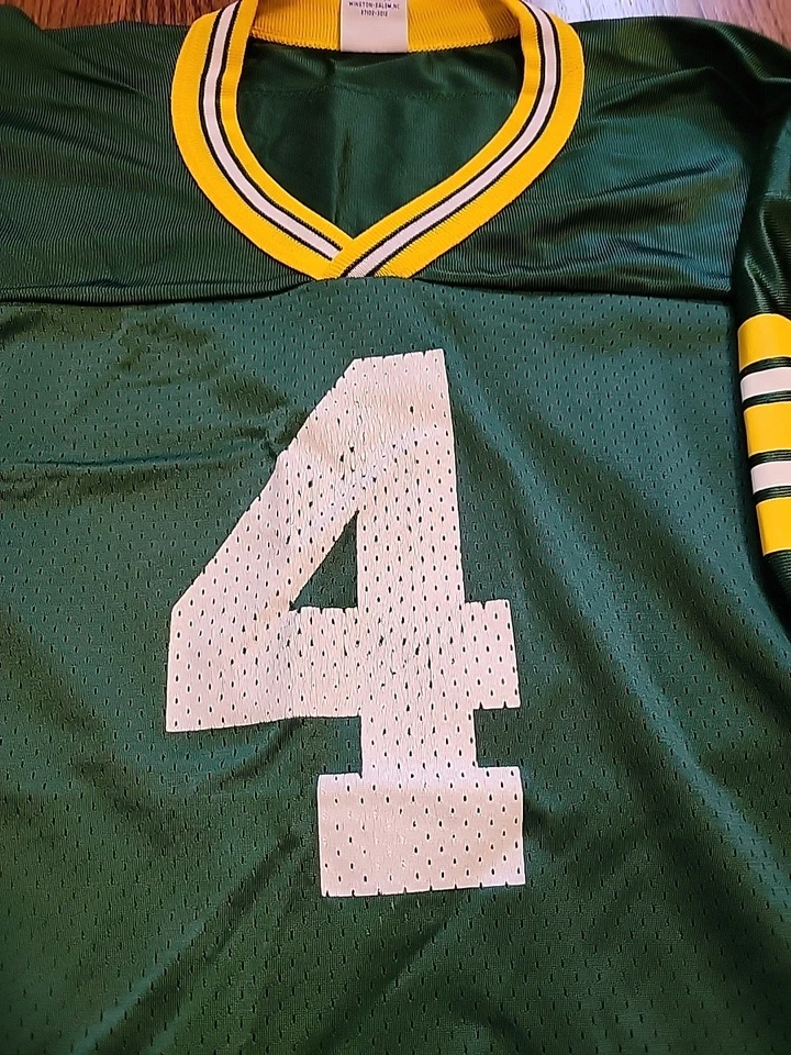 Camiseta de fútbol americano Brett Favre Green Bay Packers NFL juvenil XL 18-20 niños campeón Foto 3 de 4