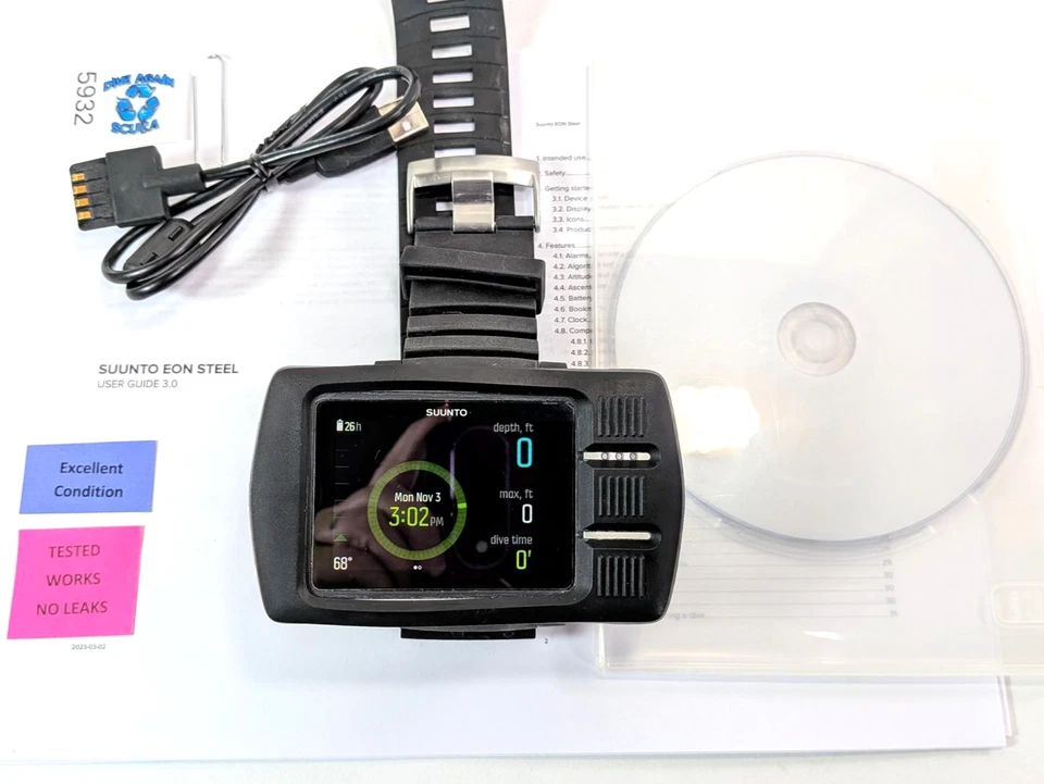 SUUNTO OLED Eon Steel Tauchcomputer kabellos, Bluetooth, Tri-Mix, Kompass