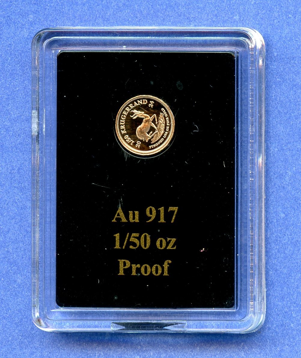 2024 South African Mint 1/50 oz Gold Krugerrand Proof Coin OGP and