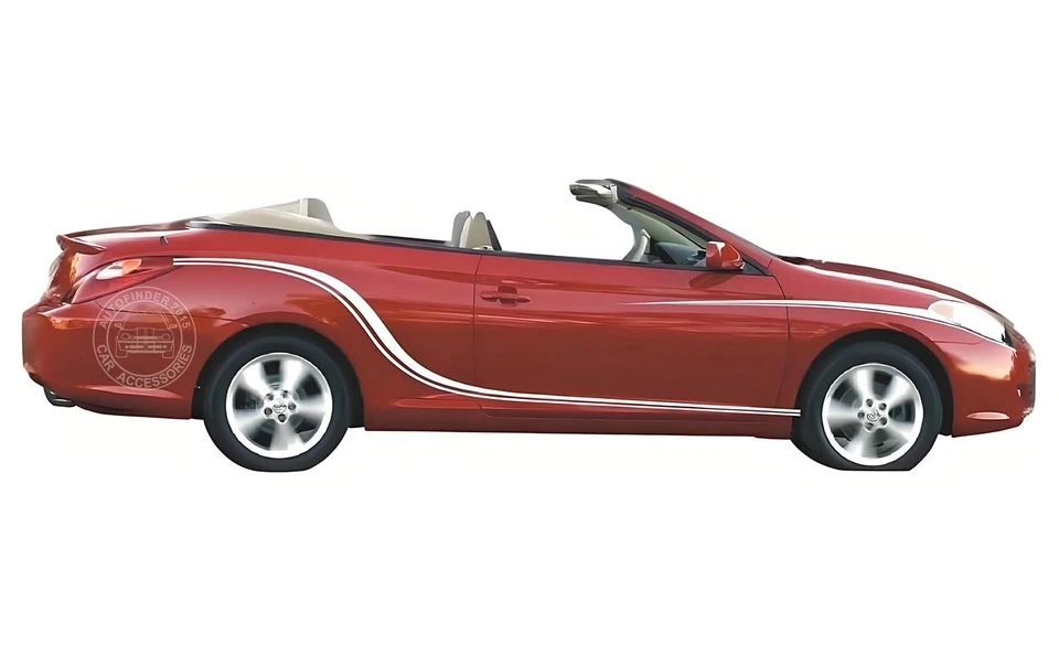 Calcomanía gráfica a rayas de línea de cintura de coche para Toyota Solara puerta lateral pegatinas de vinilo Foto 2 de 4