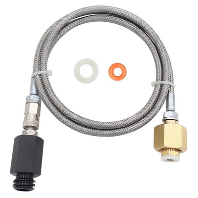 #ad Upgrade Soda Machine Co2 Adapter Hose with High Pressure 60in Stainless Steel... $53.47