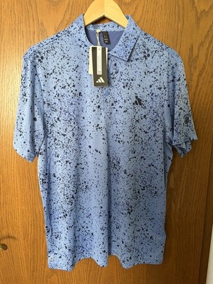 Adidas Golf Polo blau - Jacquard, Größe L