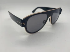 NEW Tom Ford TF1074 01C Black Aviator Sunglasses 58-18-145mm NO CASE