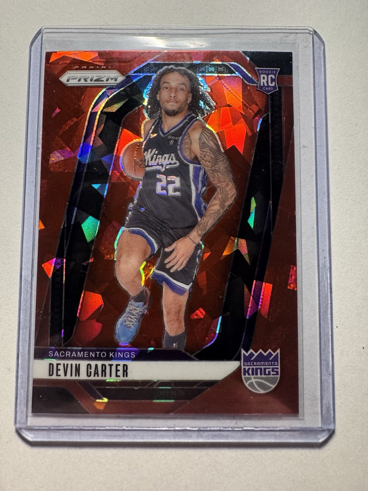 2024 Panini Prizm #231 Devin Carter (RC) Red Ice Prizm