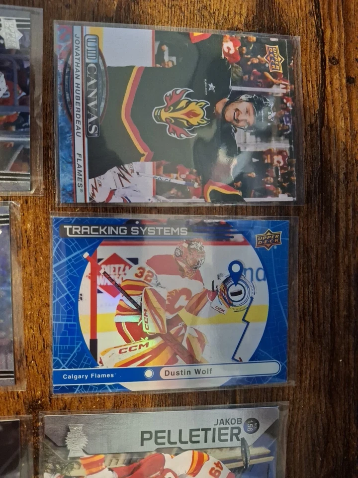 Calgary Flames Lot Of 8 Cards As Pictured **Combine Ship ** - Image 4 of 4