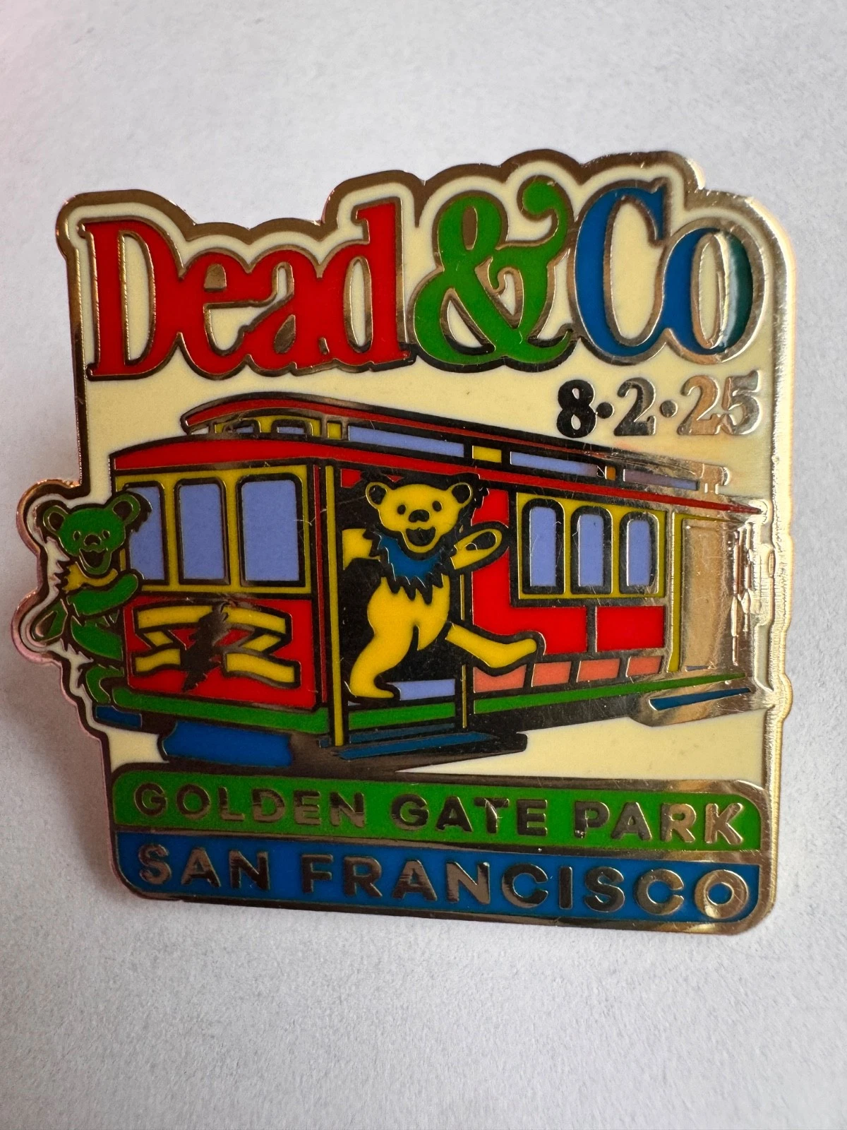 Dead And & Companyt GD60 8/2 2025 original tour PIN Golden Gate San Francisco