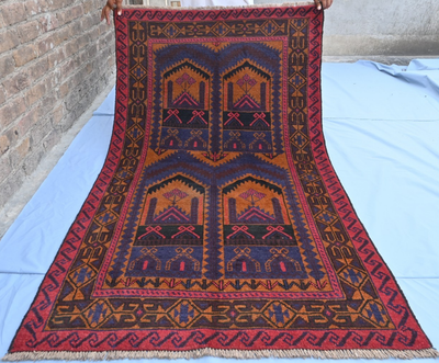 #ad #ad Afghan Baluchi Handmade Rug. Unique Vintage Rug. $299.00