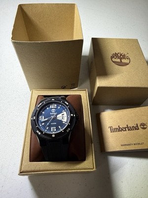 BRAND NEW TIMBERLAND Men Analog Quartz Watch Blue Dial Waterproof MENS 10 ATM NR