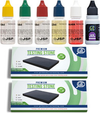 Gold Silver Jewelry Tester Kit Carat 10K 14K 18K 22K 24K Precious Metal Verifier