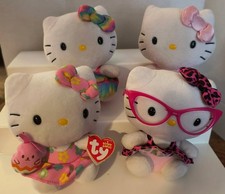 HELLO KITTY/SANRIO/TY  BEANIE BABY/PLUSH SET OF 4