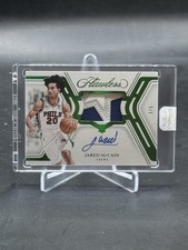 2024 Panini Flawless Jared McCain Rookie Emerald 76ers Star Logo Patch Auto /5