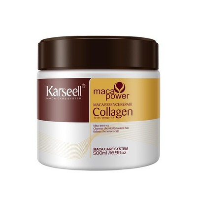 Kollagen Haarmaske 500ml, Tiefenreparatur Haarspülung, Arganöl Kollagen Haarm...