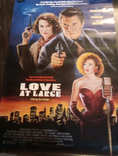 LOVE AT LARGE  (1990) ORIGINAL MOVIE POSTER  -  ROLLED One Sheet 27x40