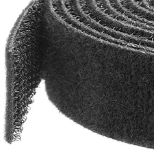 StarTech Hook-and-Loop Cable Management Tie - 100 ft. Bulk Roll - Black -