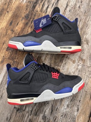 Jordan Air Jordan 4 Rare Air GOLD LETTERING Top Men s Sneakers Black/Red/Blue