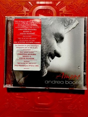 Andrea Bocelli AMORE NEW CD Christina Aguilera Stevie Wonder 