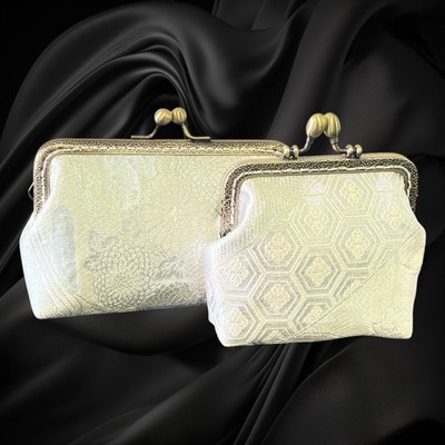 Japanese Kimono Pouch, Makeup bag, Cosmetic bag, Kimono Coin Bag