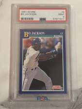 1991 Score Bo Jackson, # 5, PSA9, Sports Legend ⚾️⚾️