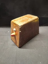 Antique 1900's Cricket Bait Box Wood