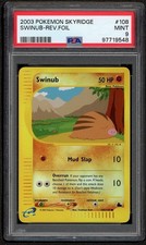 2003 POKEMON SKYRIDGE #108 SWINUB REVERSE Holo FOIL PSA 9 MINT on eBay