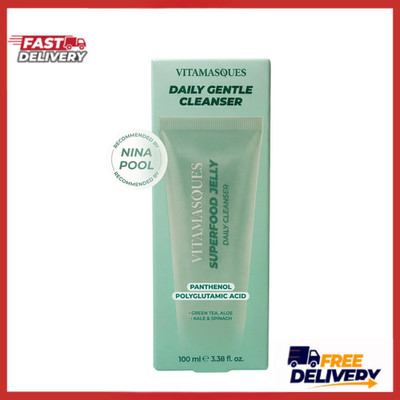 Vitamasques Superfood Jelly Cleanser 3.38 fl oz Daily Face Wash Skin Care