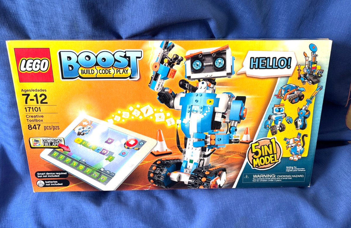 lego boost box Creative Toolbox 17101 Fun Robot Building Set and Educational Coding Kit for Kids, Award-Winning STEM Learning Toy (847 Pieces) : Toys & Games internal tilt sensor and light Lego Boost is your robot