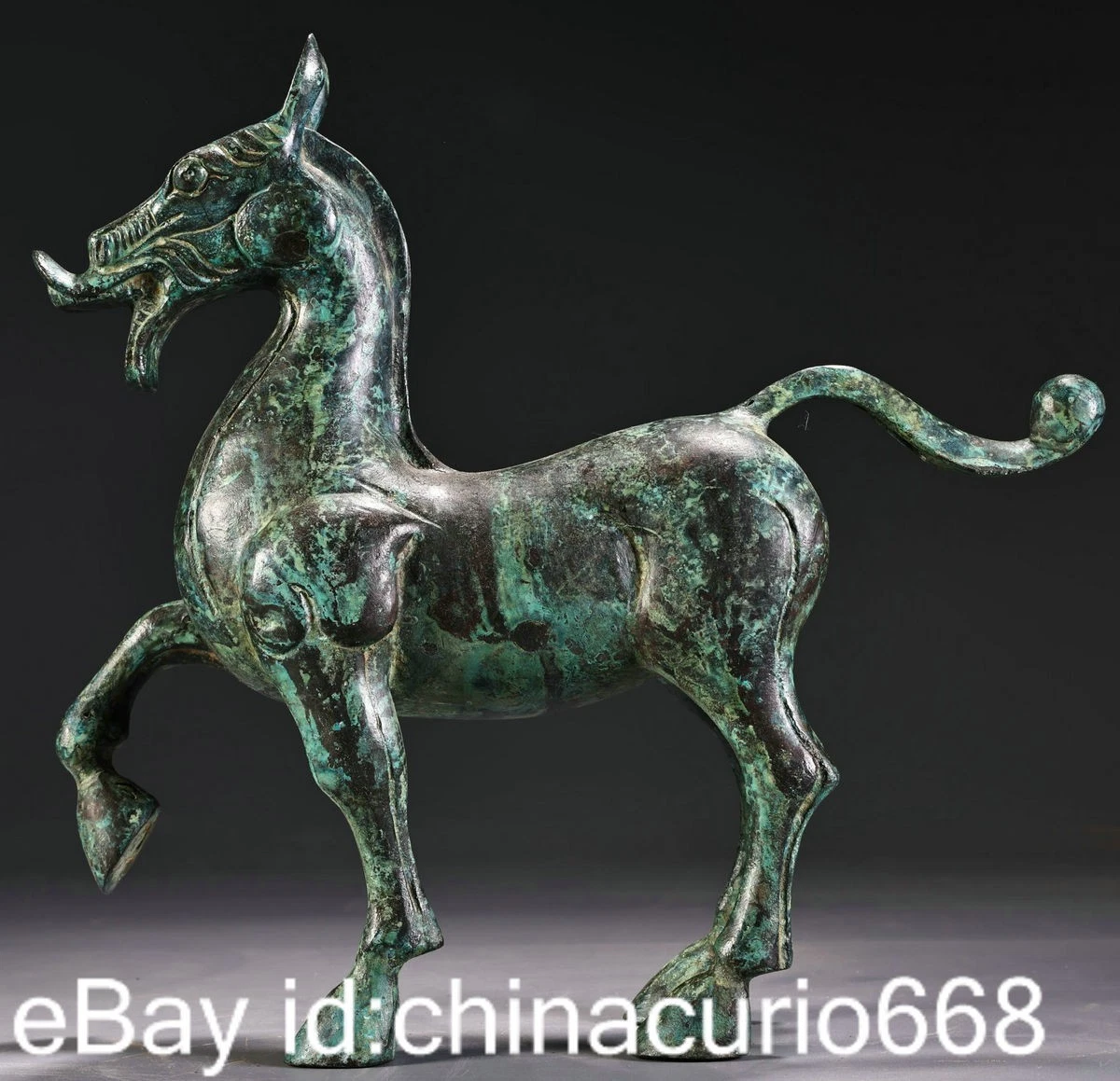 马古董原始中国风青铜雕像、雕像| eBay
