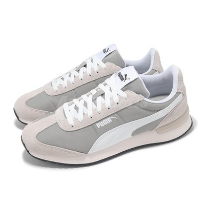 Puma R78 Nylon Retro Smokey Gray White Men Unisex Casual Shoes 399250-02