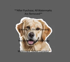 Golden Retriever Sticker Waterproof Decal Dog Pet Family Friend Gift NEW