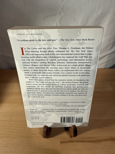 The Lexus And The Olive Tree by Thomas Friedman Pre Owned Paperback - Imagen 2 de 2