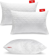 Kopfkissen Kissen Gestepptes 2er Set 50x80 cm Antiallergisch AntiMilben Softimi